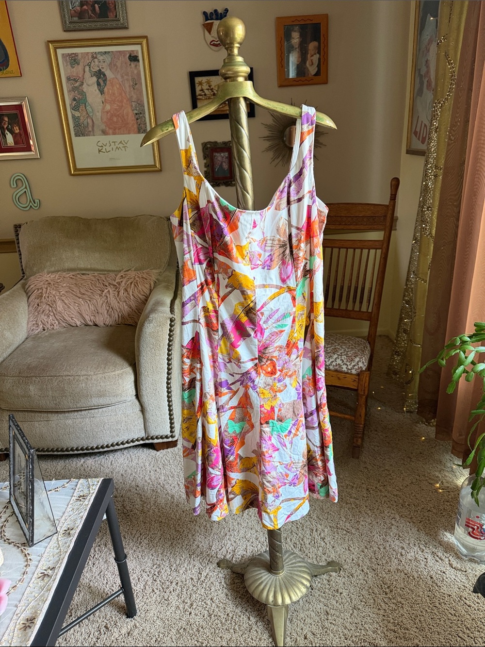 Nine West Multicolor Floral Print Dress